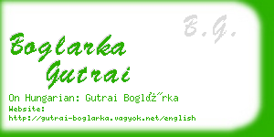 boglarka gutrai business card